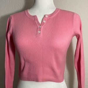 brandy melville dyed bubblegum pink delilah top💞